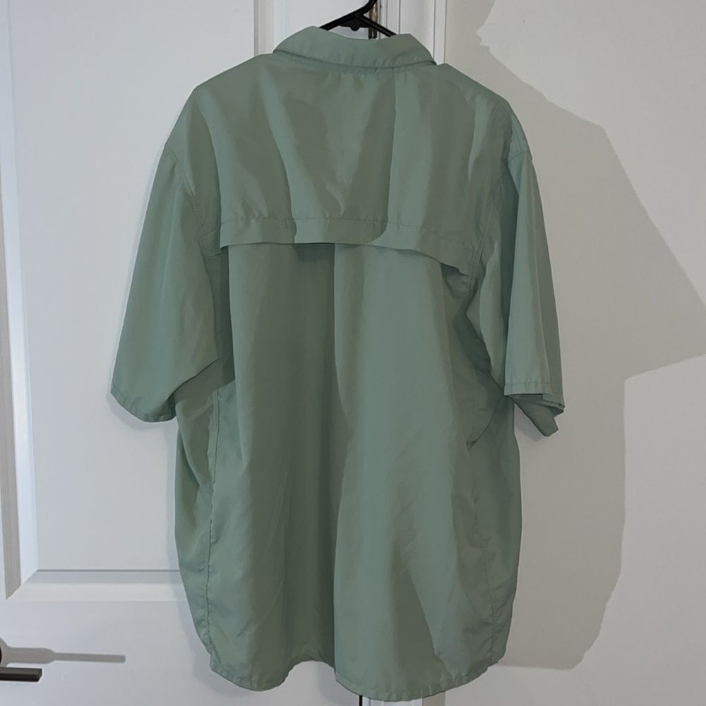 Simms Guide Series Pastel Green Vented Fishing Fisherman SS Shirt XL Polyester - Picture 4 of 5